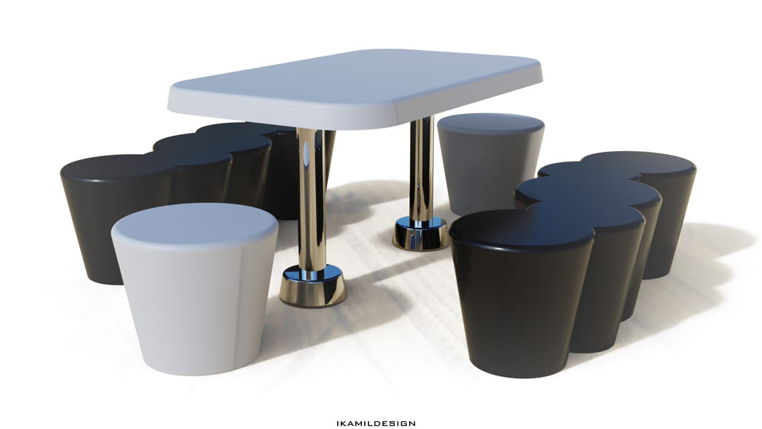 уличный стол для  клаудки-олл, ikamildesign f139