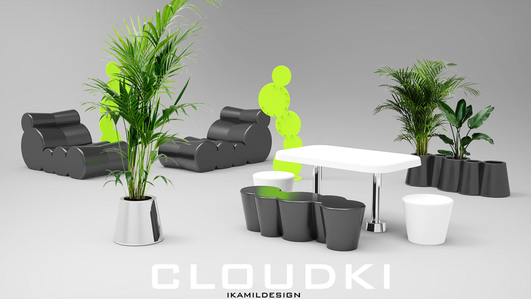 дизайнерская мебель, вся серия cloudki-all, ikamildesign
