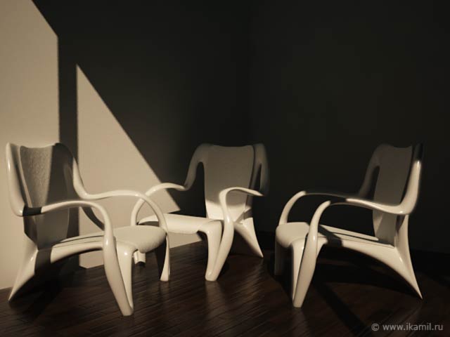 белые кресла из резины