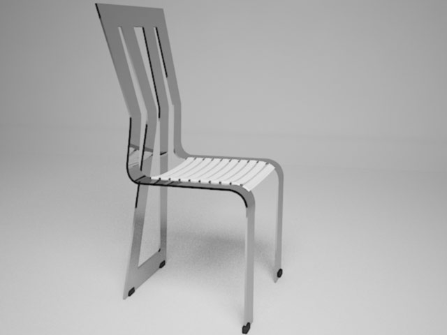 боковой вид на стул иктира