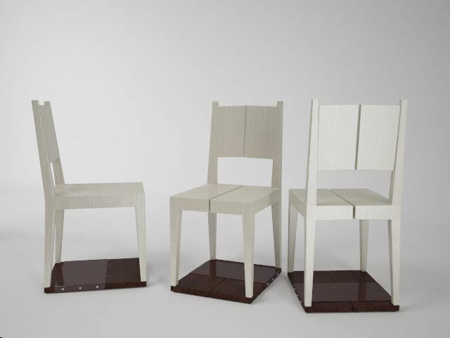 ряд стульев комбика в положении четыре опоры