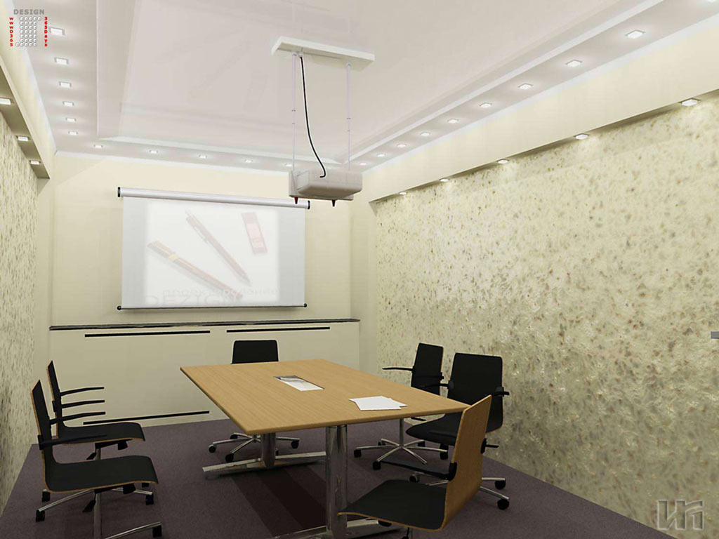 дизайн интерьера переговорной комнаты