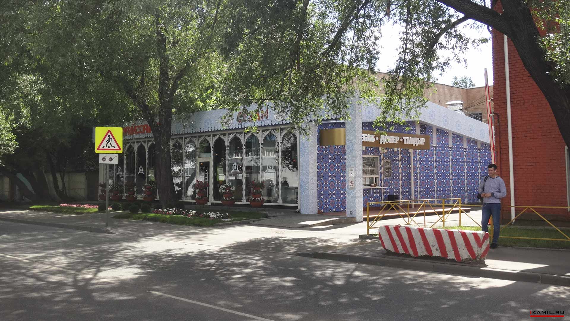 дизайн реконструкции фасада здания ресторана чайхана сезам ikamildesign