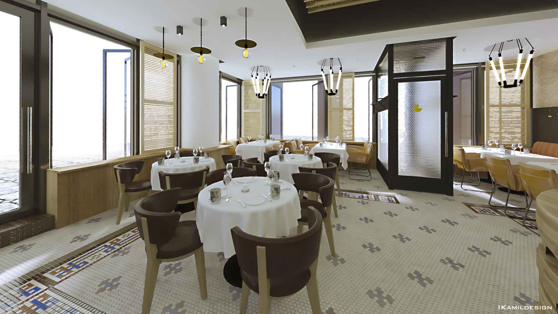 дизайн проект декорирования существующего ресторана краббер