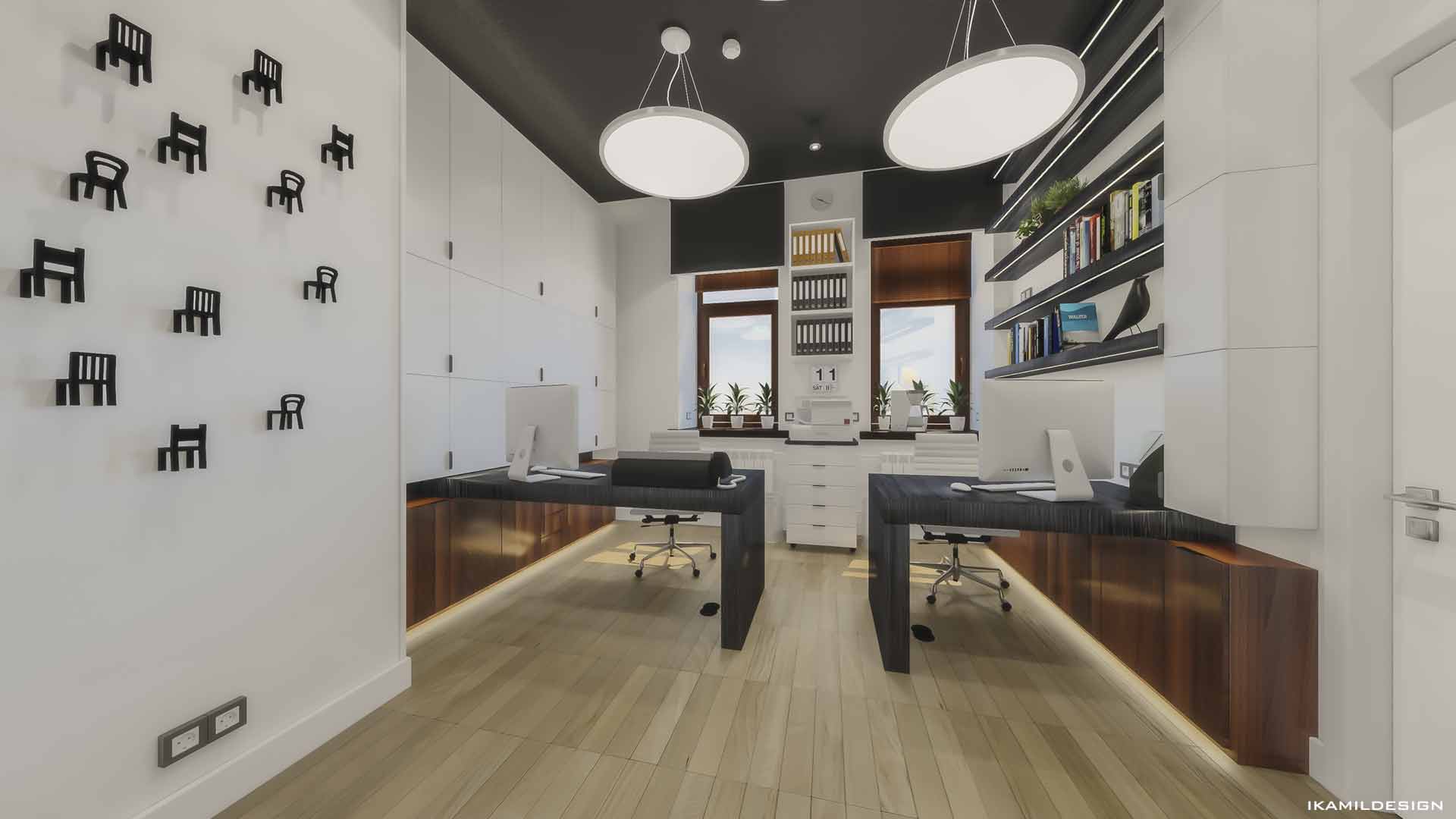 дизайн интерьера комнаты помощника руководителя, москва, ikamildesign 2020
