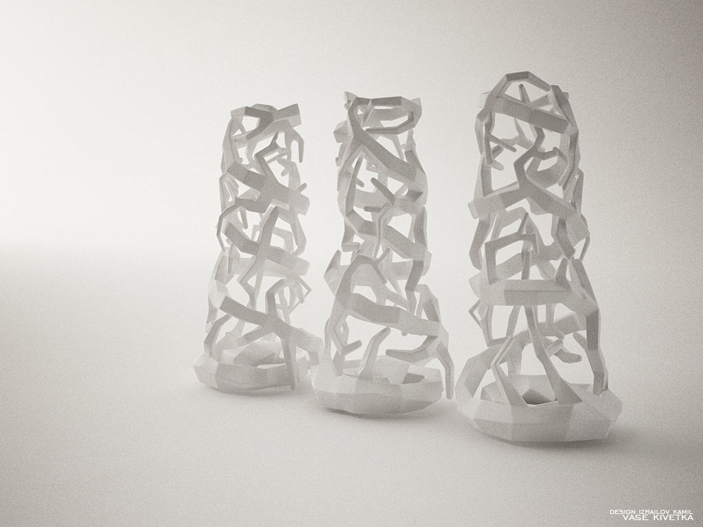 дизайн вазы сложной формы