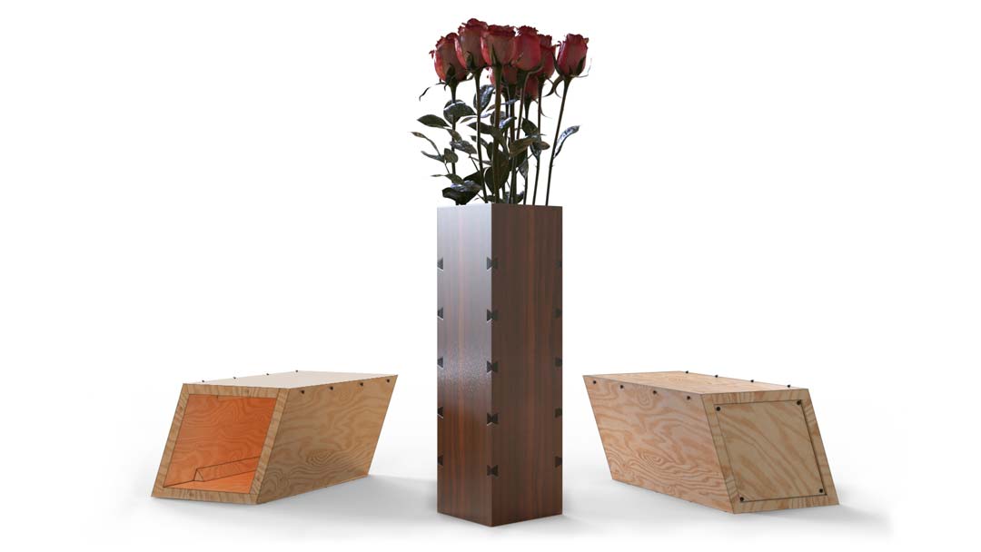 дизайн упаковки и вазы для роз, москва 2021