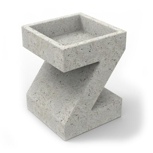 кашпо из бетона зуки